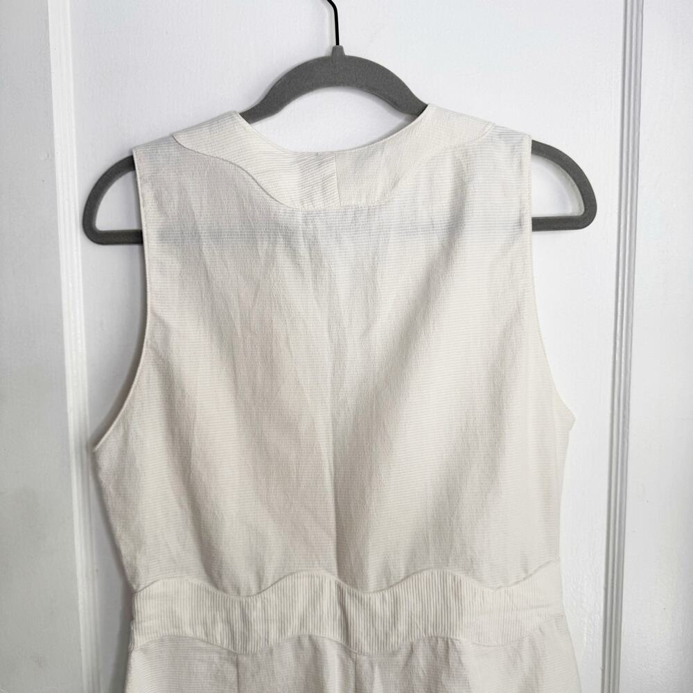 Adriana Degreas Moves Romper Off White Plunging Neckline Sexy Date Night L - Picture 13 of 15